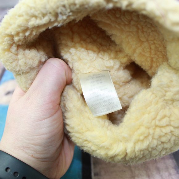 LL Bean Maroon Wine Quilted Sherpa Fleece Lined Waterproof Rubber Duck Boots 6 M - Picture 6 of 9